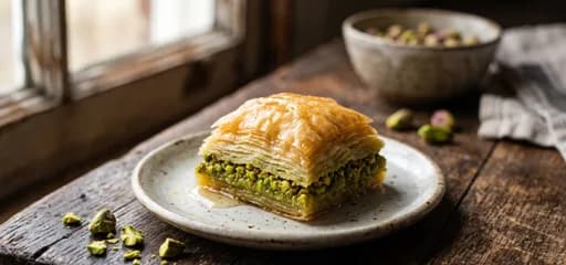 Klasik Baklava — Fıstıklı